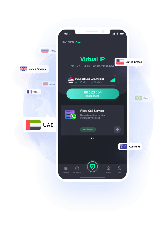 iTop VPN iOS Free, Fast & Secure